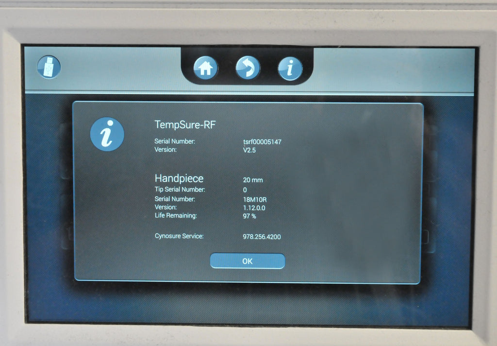 2019 Cynosure TempSure Envi RF 300 w Generator Wrinkle Reduction Skin Tightening