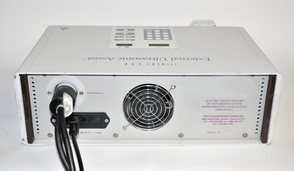 Tumescent Infusion Pump Ultrasonic Generator Silberg EUA Wells Johnson External