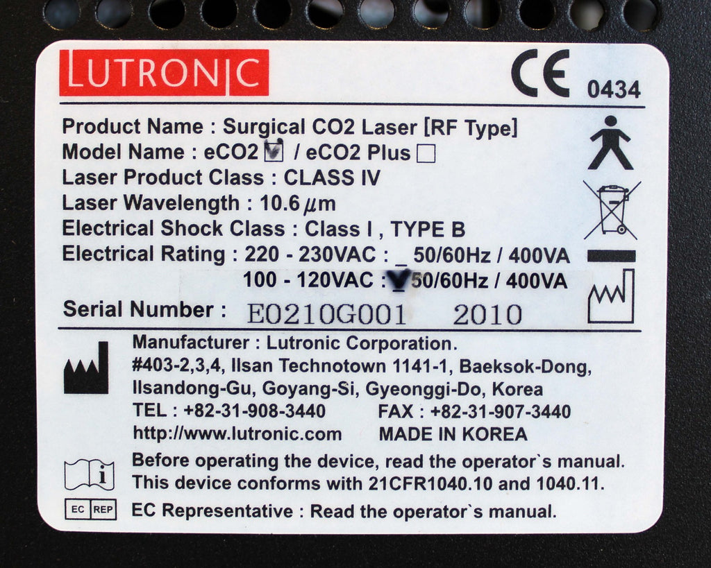 2010 Lutronic The First Multi-Functional Fractional CO2 Laser System eCO2