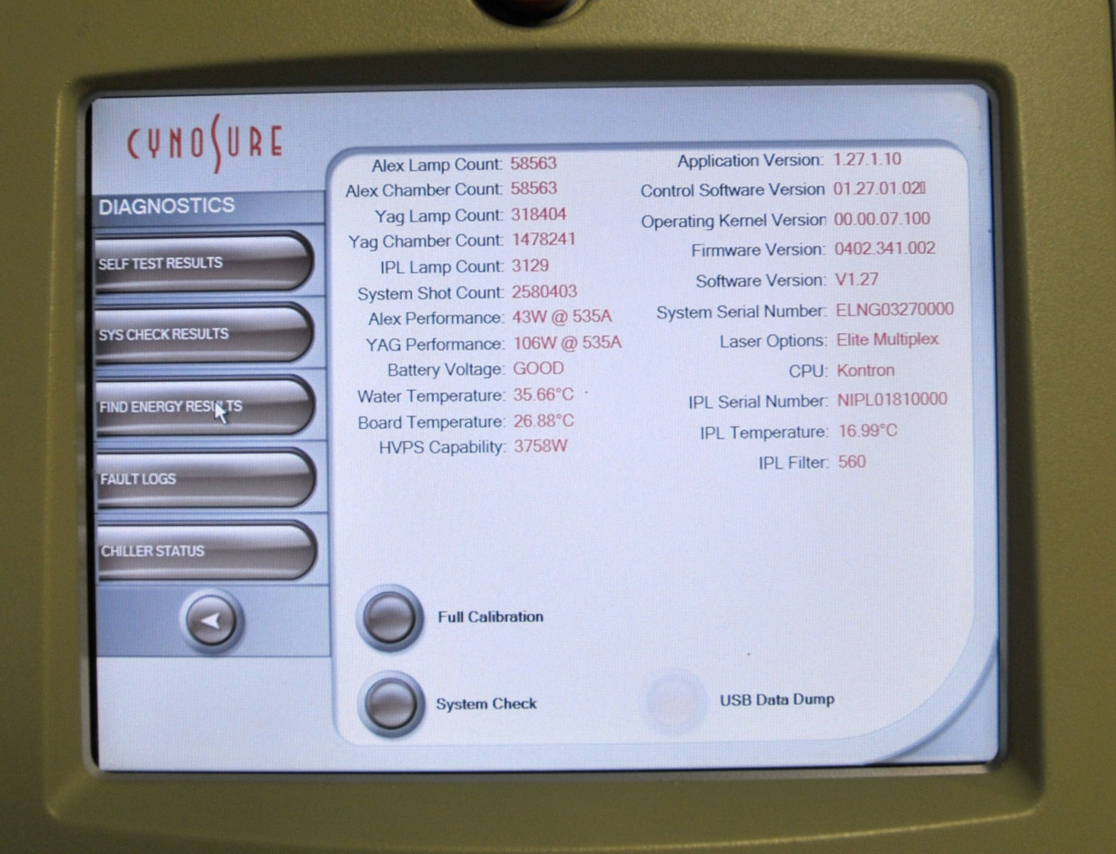 2011 Cynosure Elite MPX 755 1064 Alex NdYAG IPL Laser Hair Removal Lesions Veins