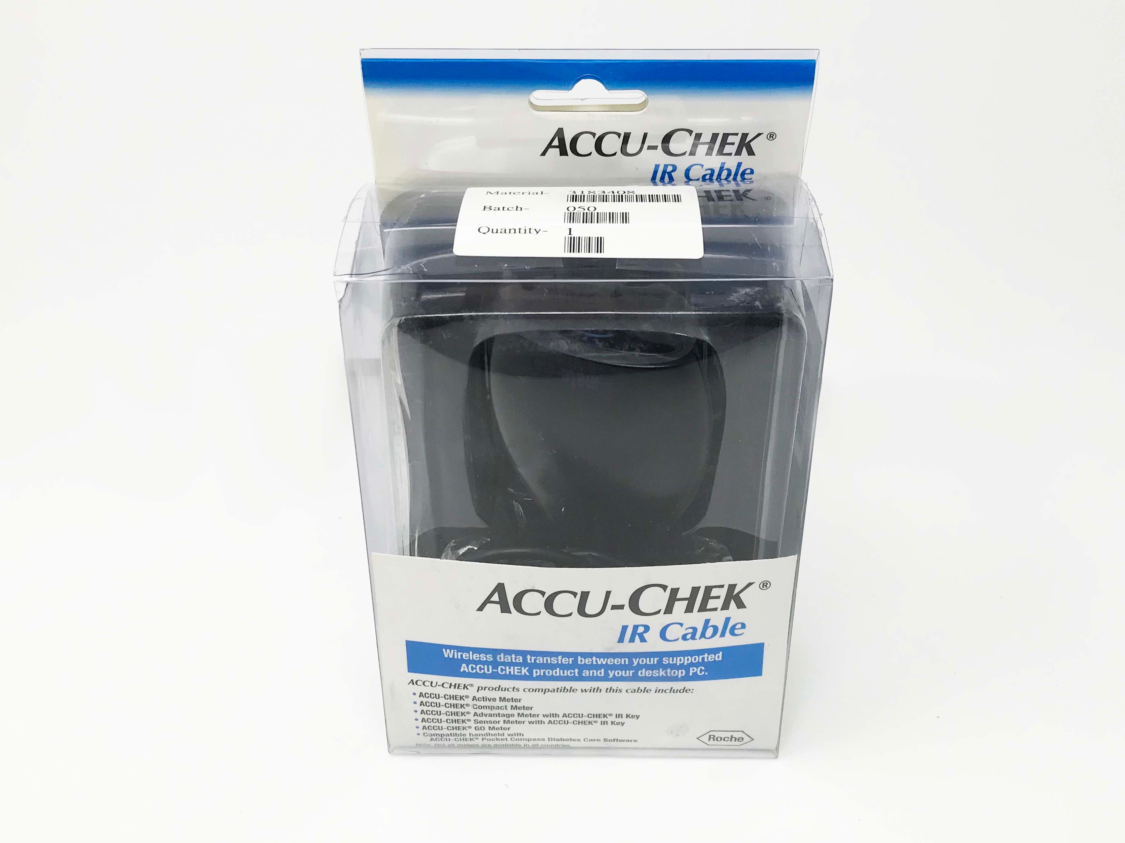 ACCU-CHEK Wireless IR Data Transfer Cable 9 Pin Serial Port Desktop Receiver