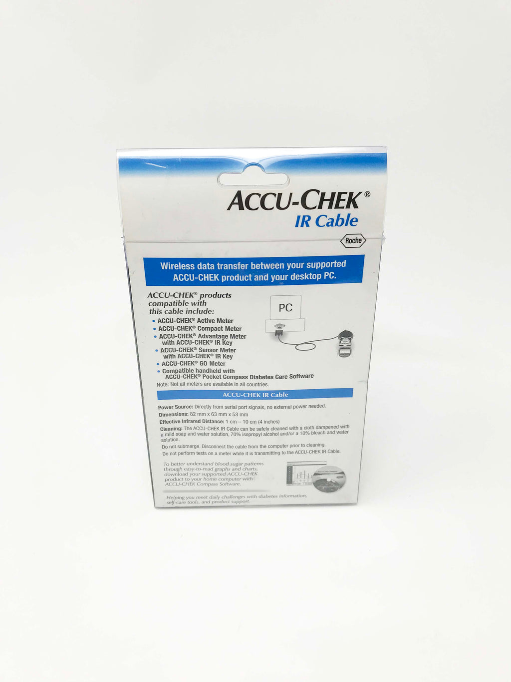 ACCU-CHEK Wireless IR Data Transfer Cable 9 Pin Serial Port Desktop Receiver