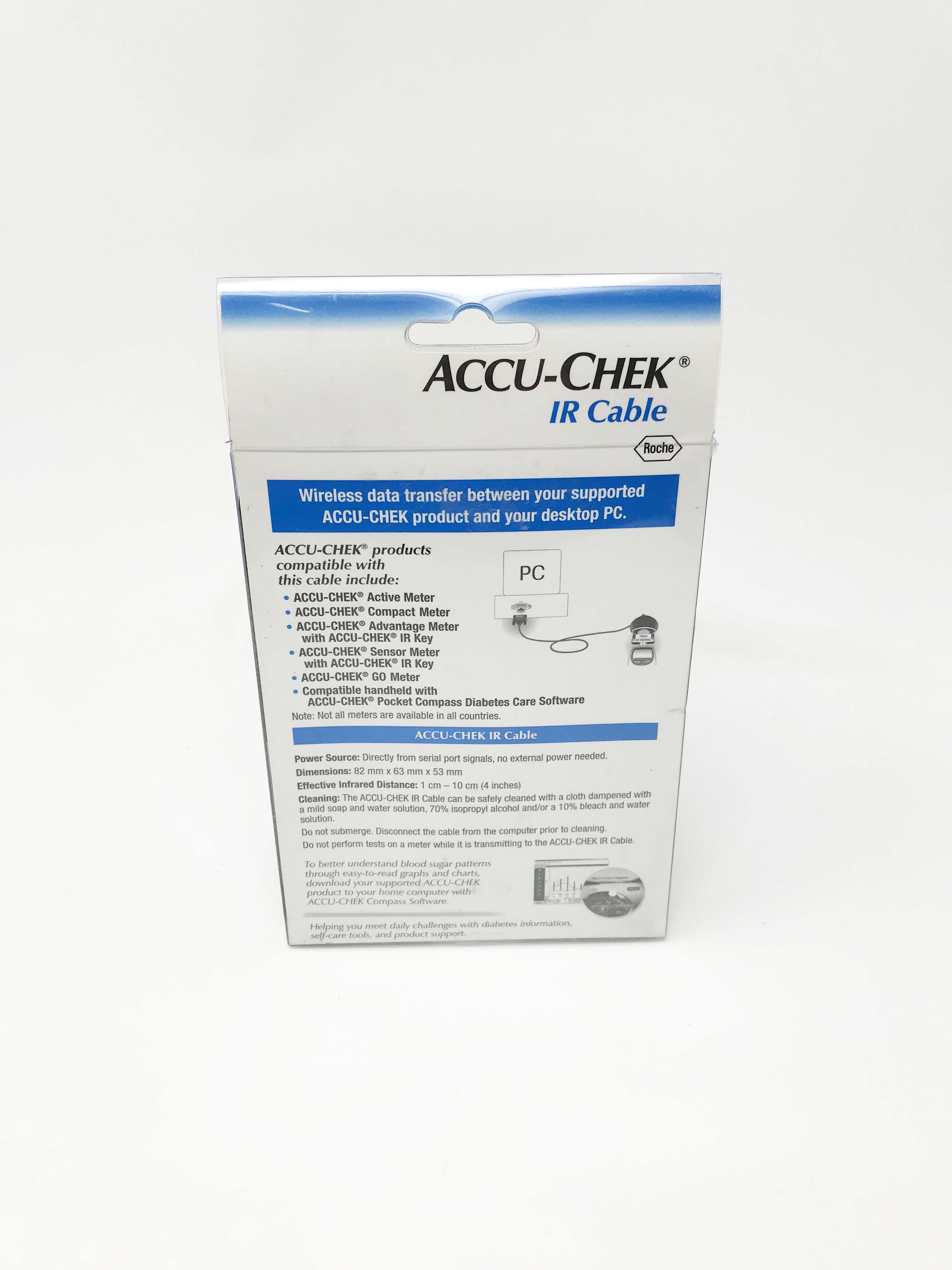 ACCU-CHEK Wireless IR Data Transfer Cable 9 Pin Serial Port Desktop Receiver