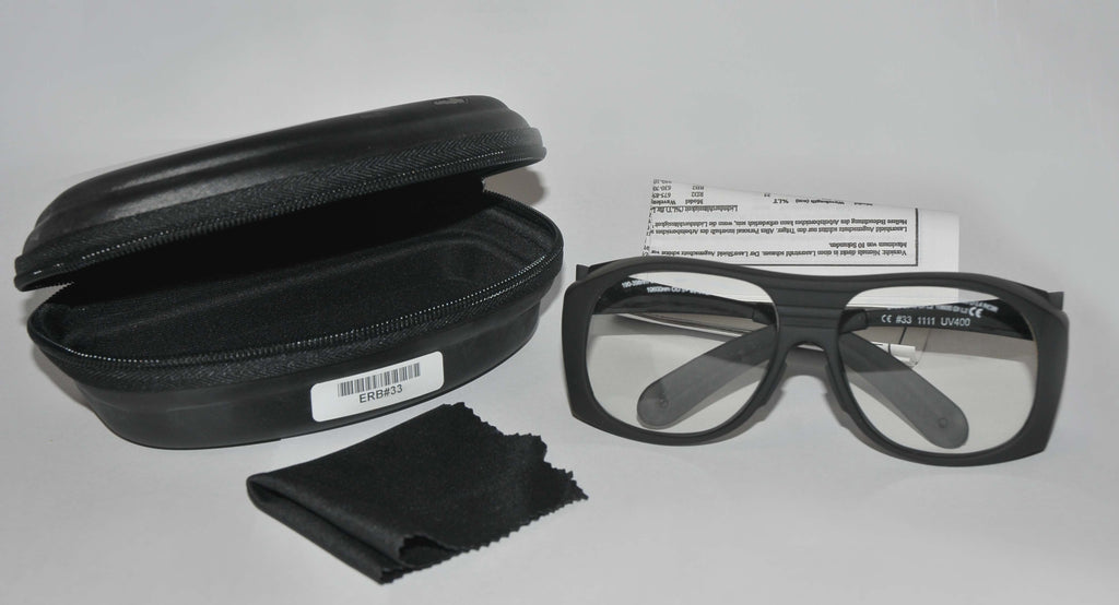 ALMA Laser CO2 ERBIUM Clear Safety Glasses UV400 190-398 nm 2940 w/Case