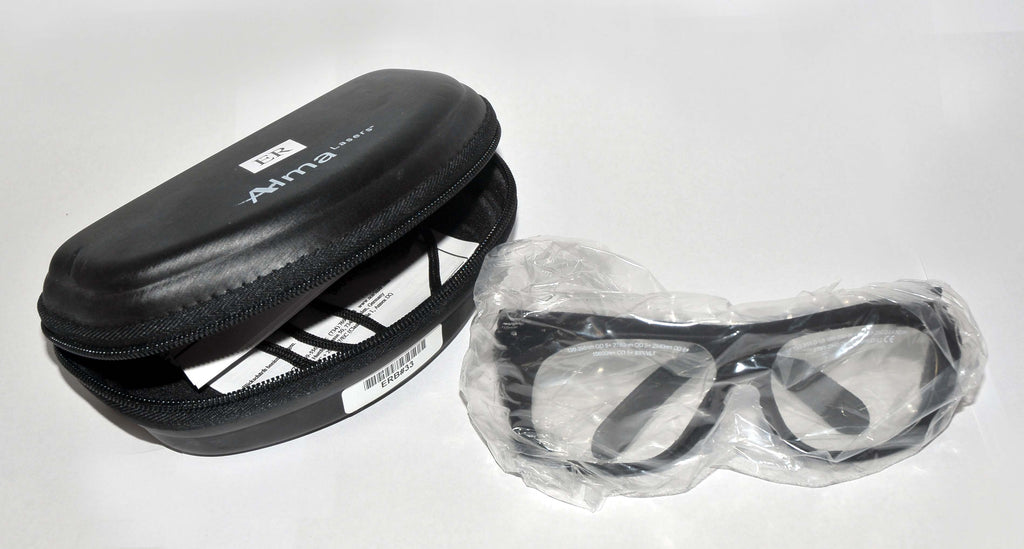ALMA Laser Clear Safety Glasses UV400 190-398 nm 2940 Erbium CO2 NEW w/Case