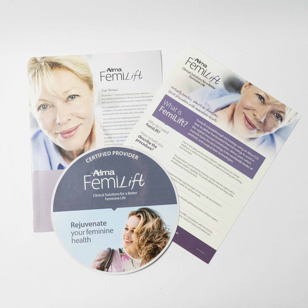 ALMA Surgical lasers FemiLIFT Information & Certified Provider Window Sticker