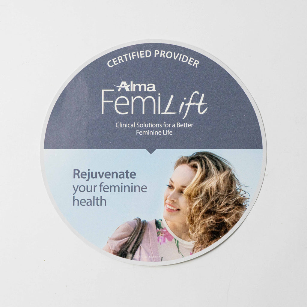 ALMA Surgical lasers FemiLIFT Information & Certified Provider Window Sticker