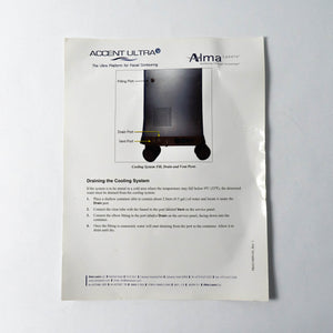 Alma Accent Ultra Water Filling & Draining Kit w/Instruction Pamphlet Drain