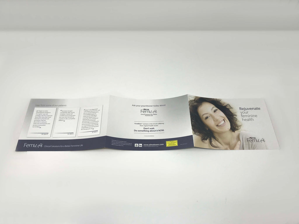 Alma FemiLift Pixel CO2 Feminine Rejuvenation Laser Patient Brochures 16 Pack