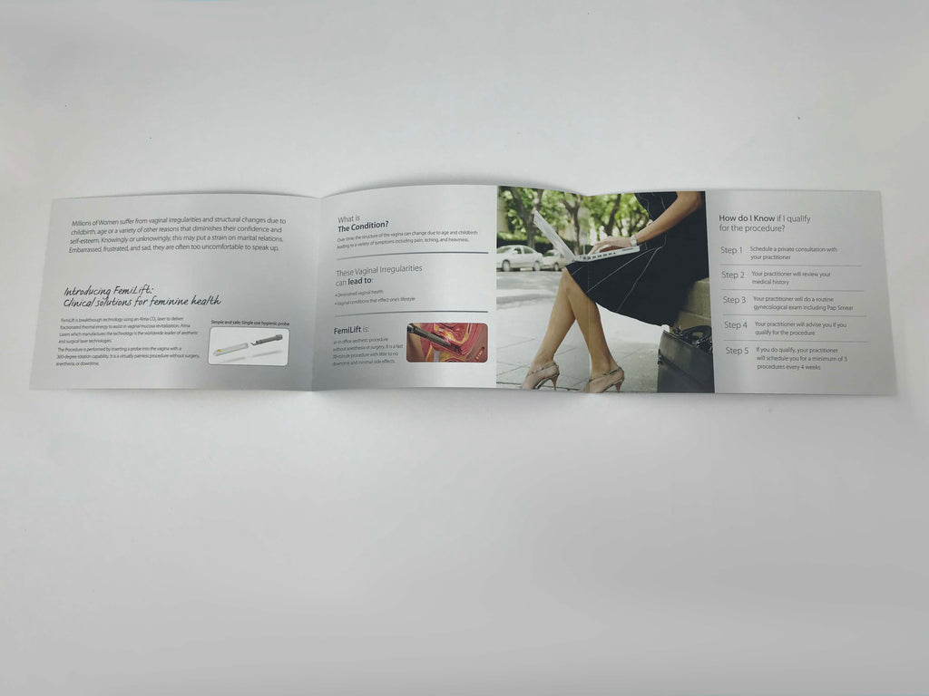 Alma FemiLift Pixel CO2 Feminine Rejuvenation Laser Patient Brochures 16 Pack