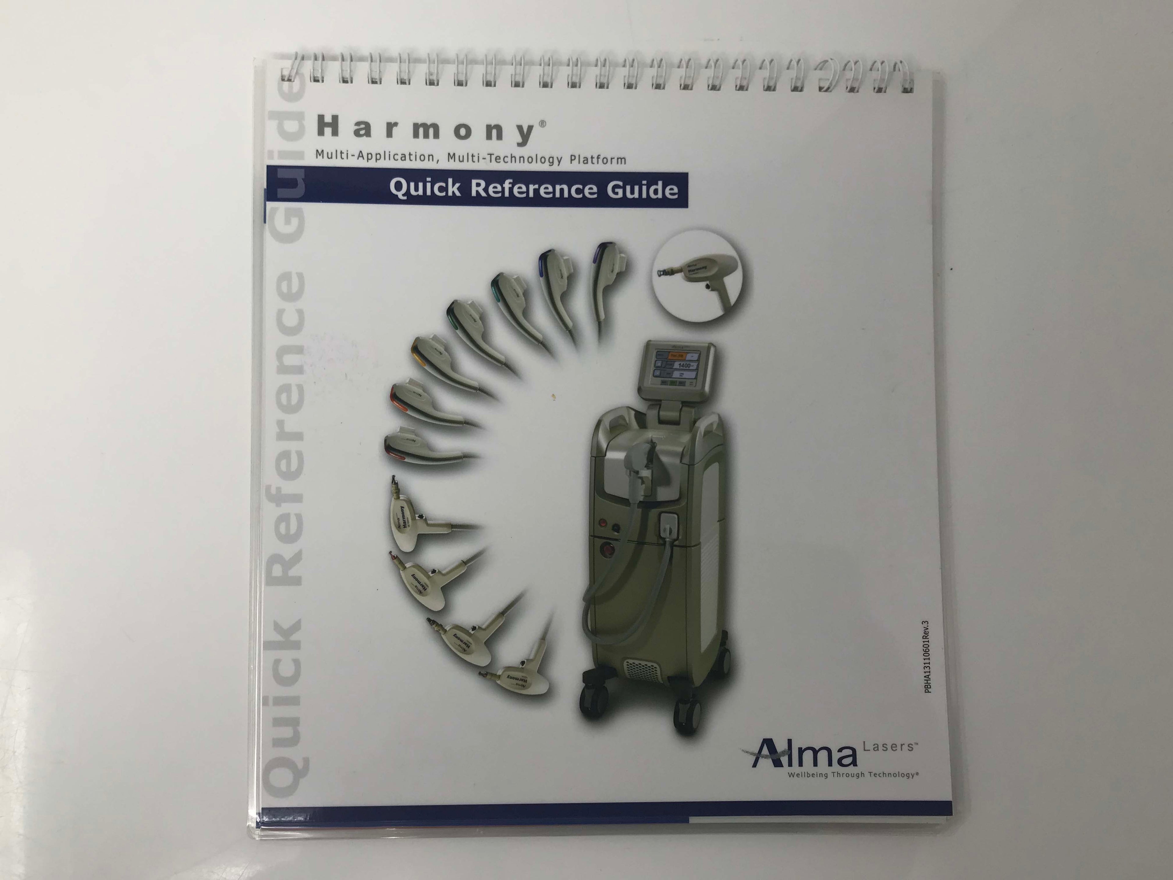Alma Harmony Aesthetic Laser Platform Treatment Parameters Quick Reference Guide