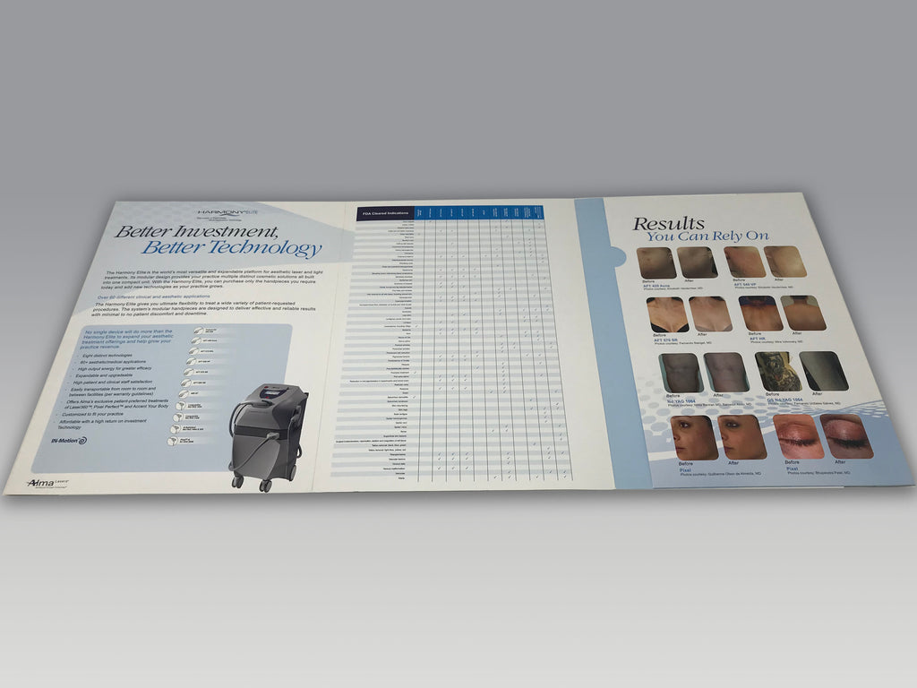 ALMA Harmony Elite Laser Platform Brochure Sales Specifications Marketing Folder