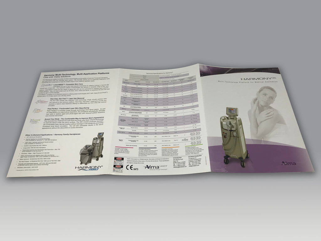 Alma HARMONY XL Modular Aesthetic Laser Platform Marketing Sales Brochures