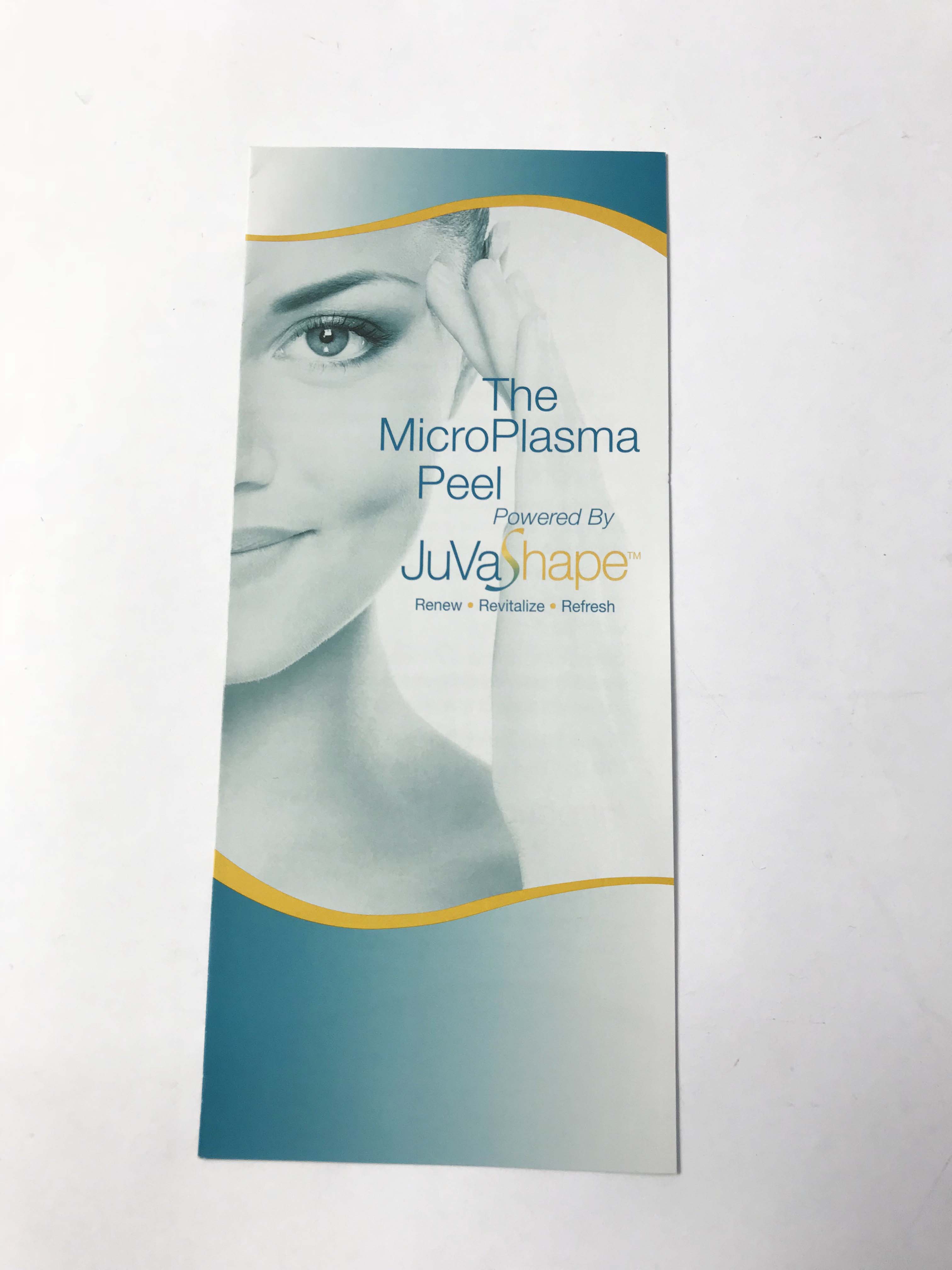 Alma JuvaShape MicroPlasma Peel RF Anti Aging Treatment Patient Brochures 20Pack