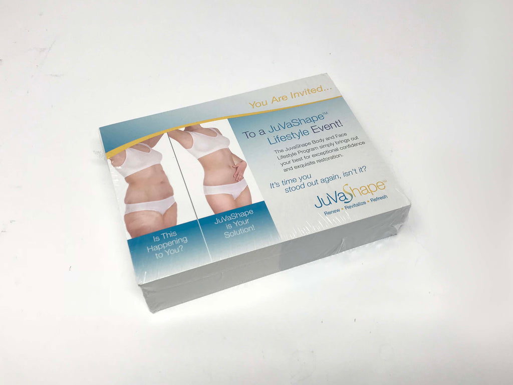 Alma Laser JuvaShape RF Body & Face Contouring Marketing Card Large Flyer 100/ct