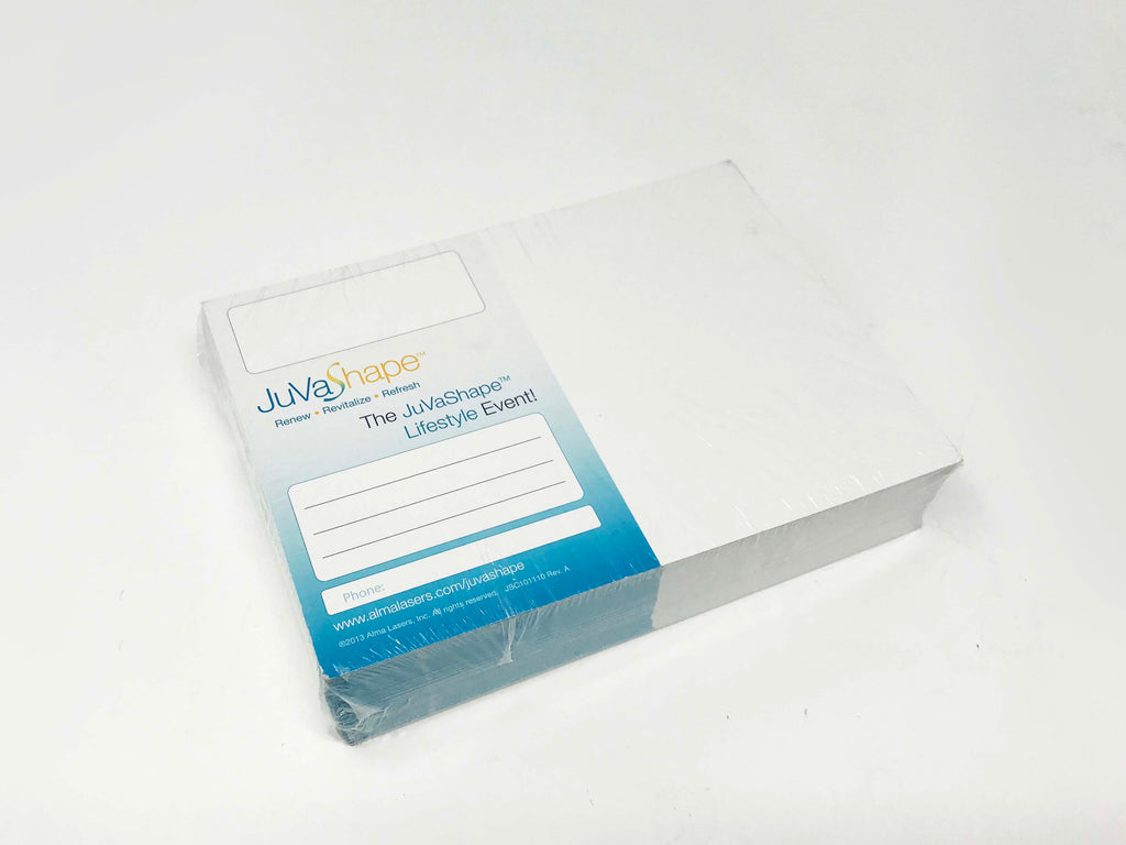 Alma Laser JuvaShape RF Body & Face Contouring Marketing Card Large Flyer 100/ct