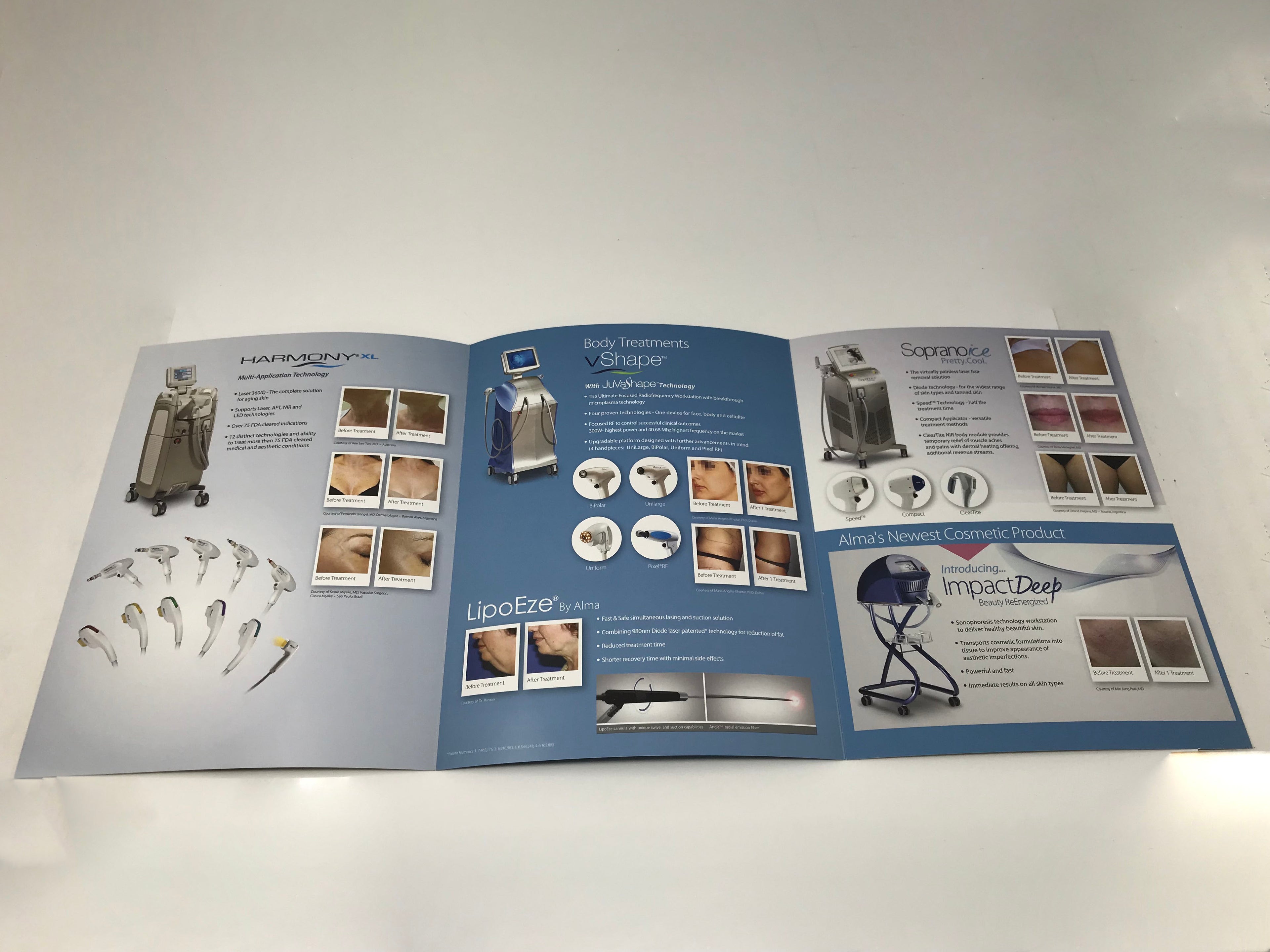 ALMA Laser Medical Aesthetics Platform Family Portfolio Marketing Sales Booklet