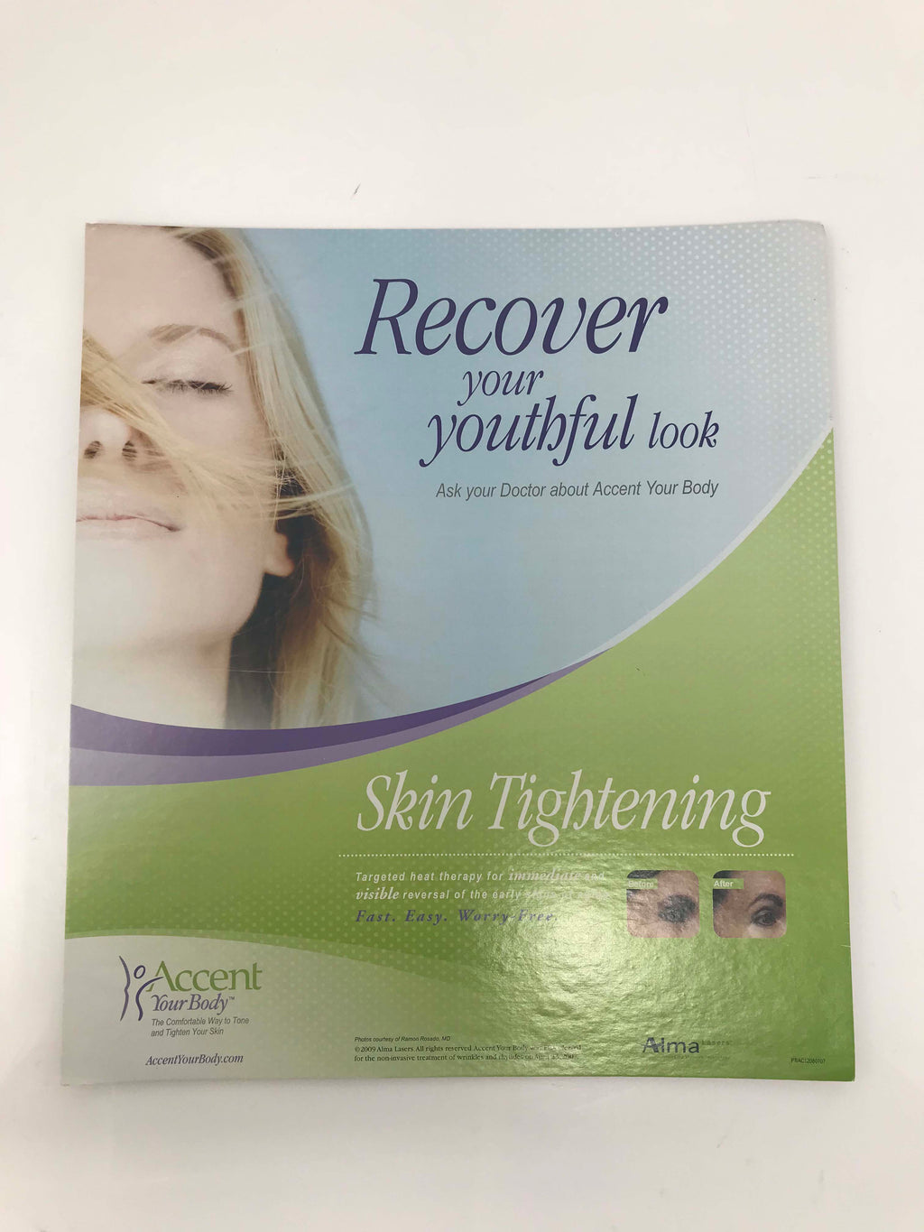 Alma Lasers Accent Skin Tightening Wrinkle Reduction Advertising Lobby Sign
