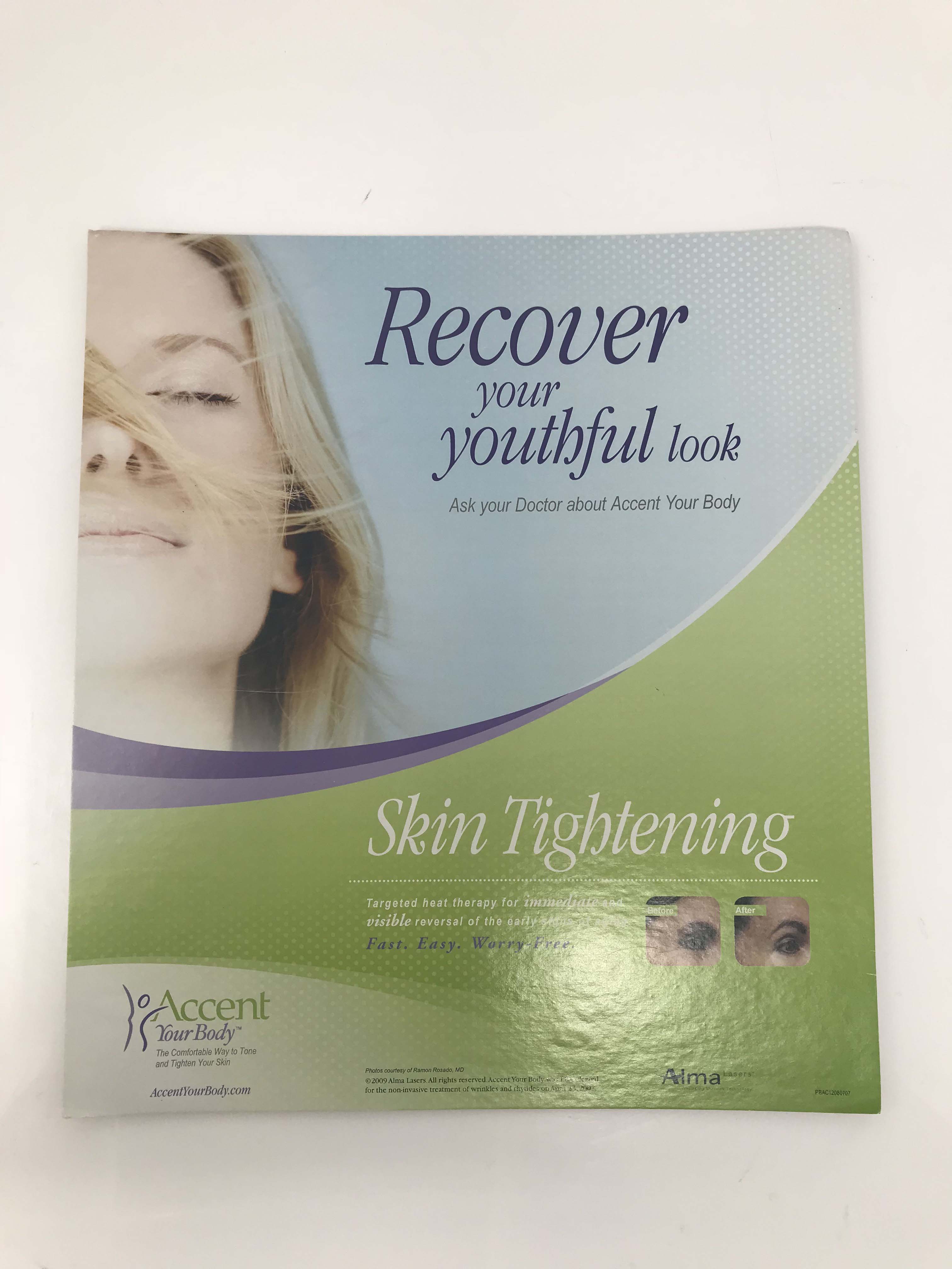 Alma Lasers Accent Skin Tightening Wrinkle Reduction Advertising Lobby Sign