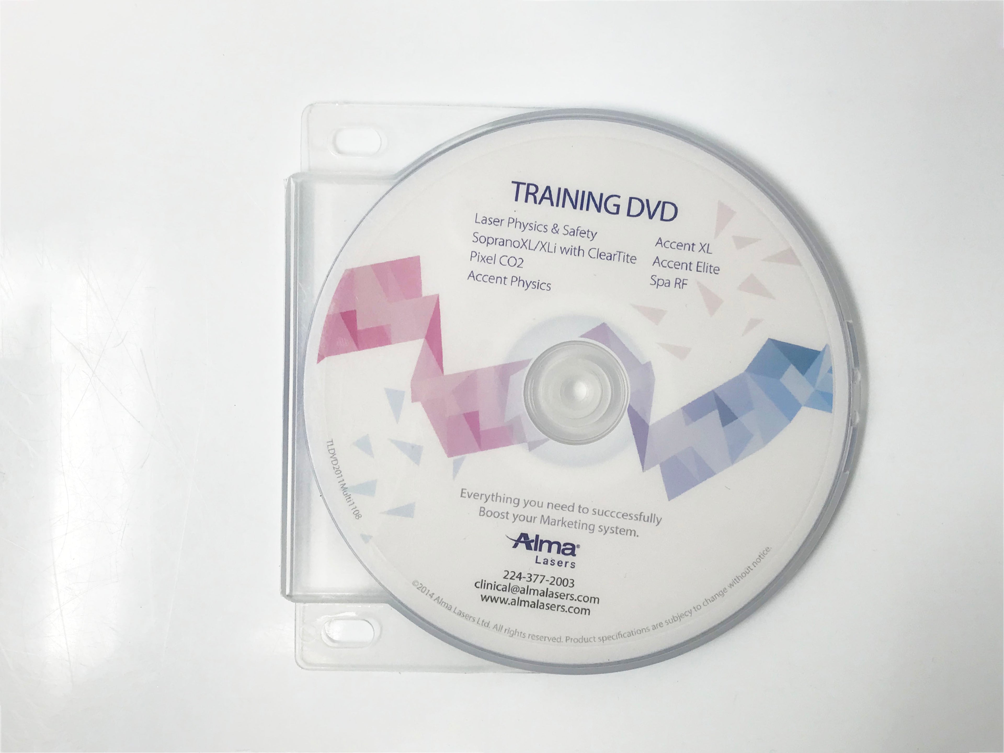 Alma Lasers Accent Soprano Pixel Laser Physics Safety and Marketing Training DVD