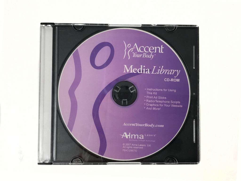 Alma Lasers Accent Your Body Marketing Kit Media Library CD-ROM DVD 2007