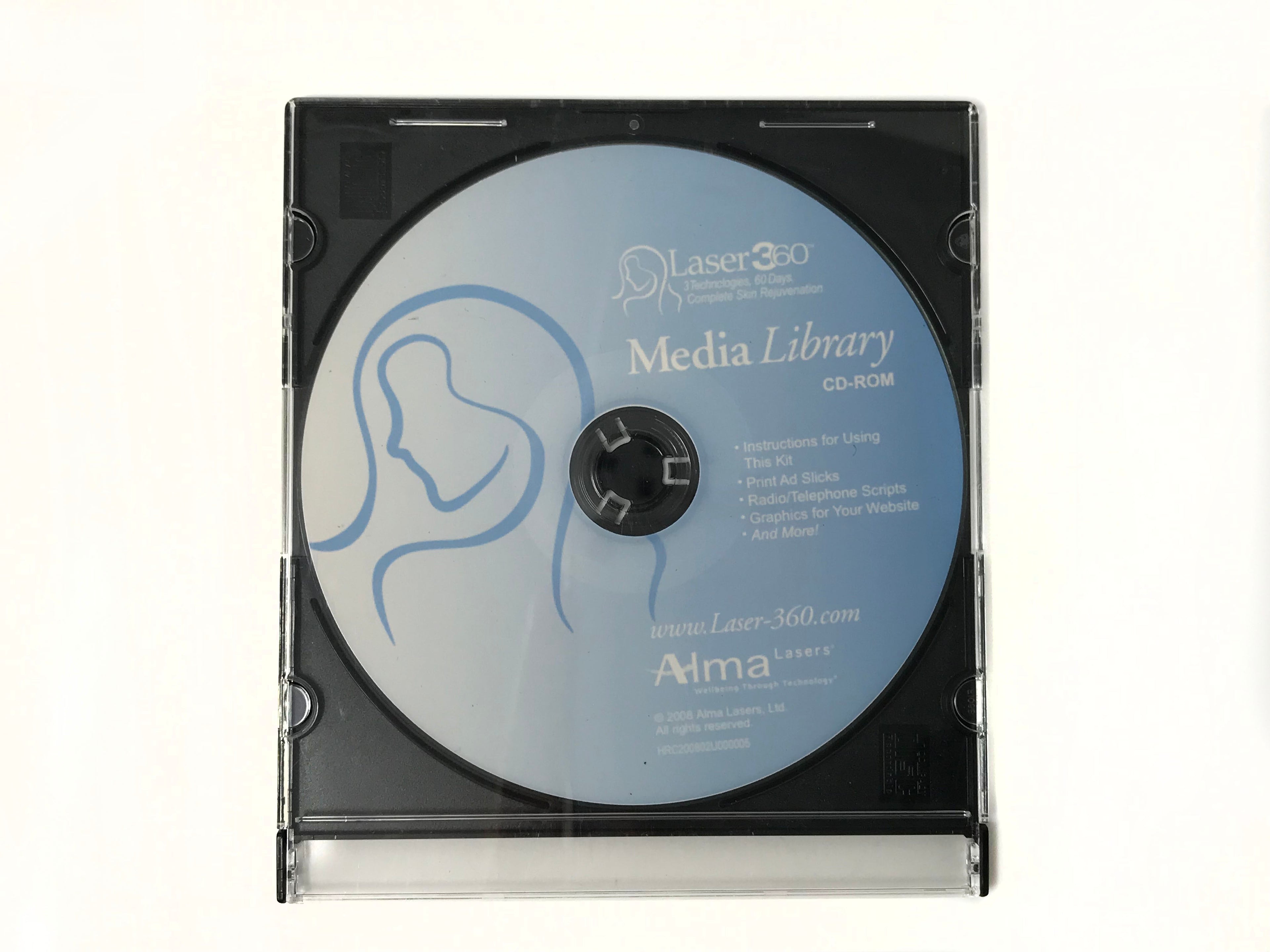 Alma Lasers Laser 360 Marketing materials Kit Media Library CD-ROM DVD 2008
