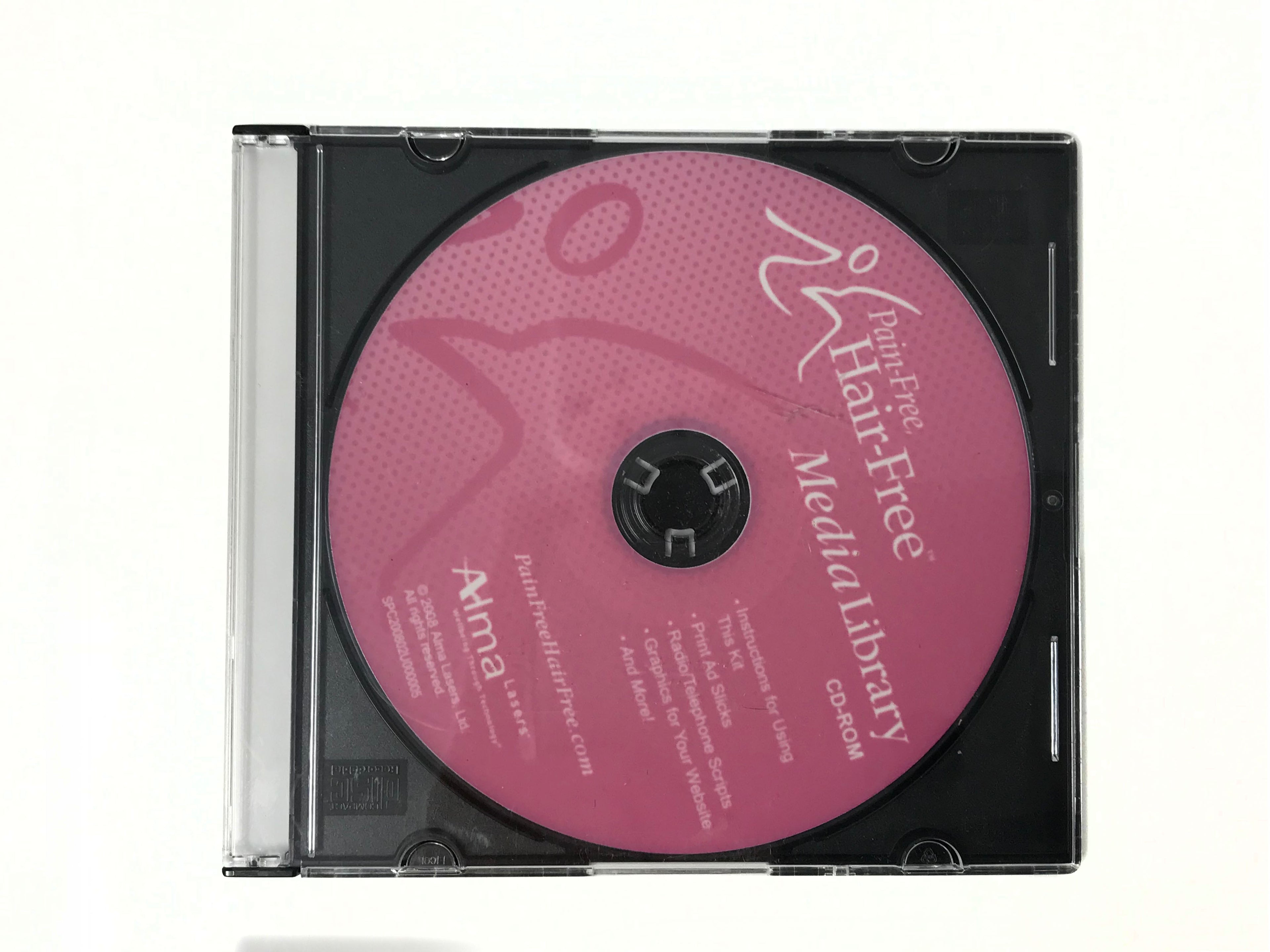 Alma Lasers Soprano Pain Free Hair Free Marketing Media Library CD-ROM DVD