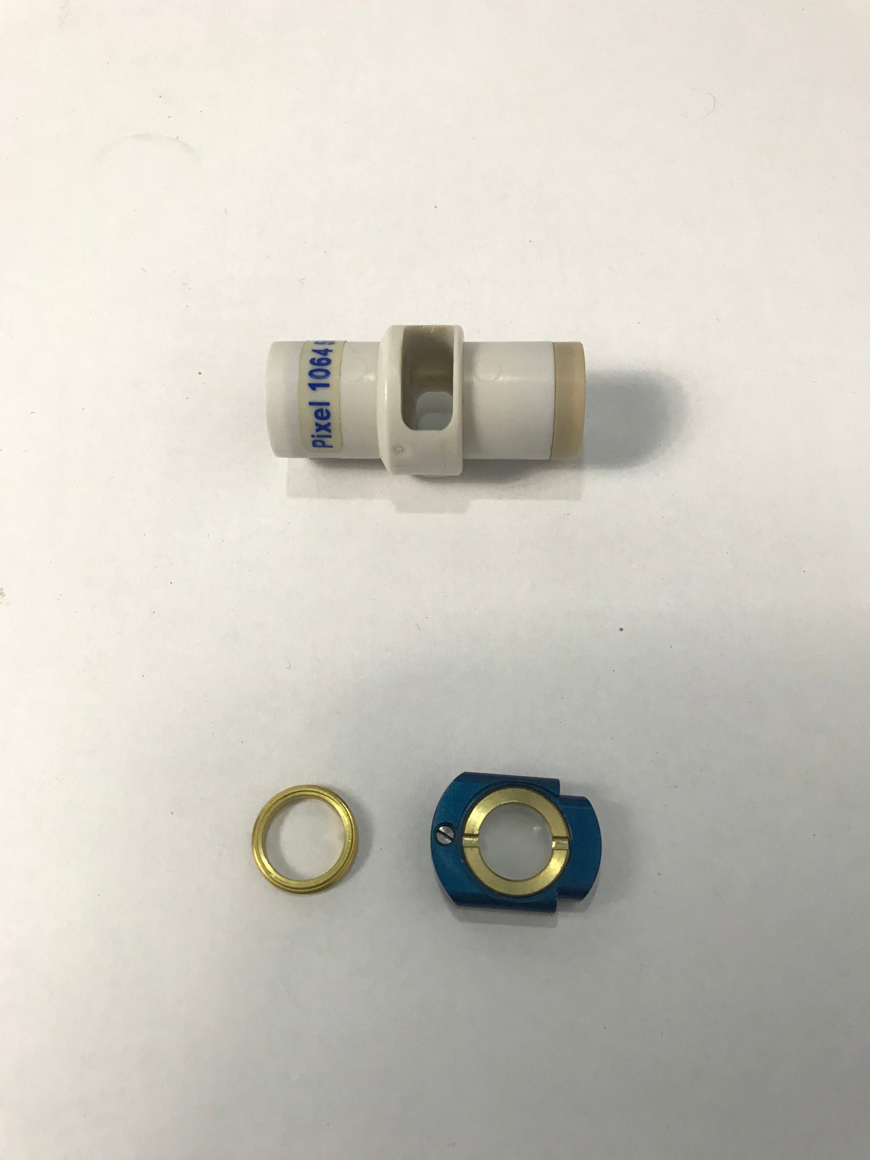 Alma Pixel 1064 Nd:YAG Focusing Lens Distance Gauge Tip 5x5 Blue BAD LENS PARTS