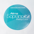 Alma Soprano ICE " CERTIFIED PROVIDER - Pretty Cool " 8" Round Decal