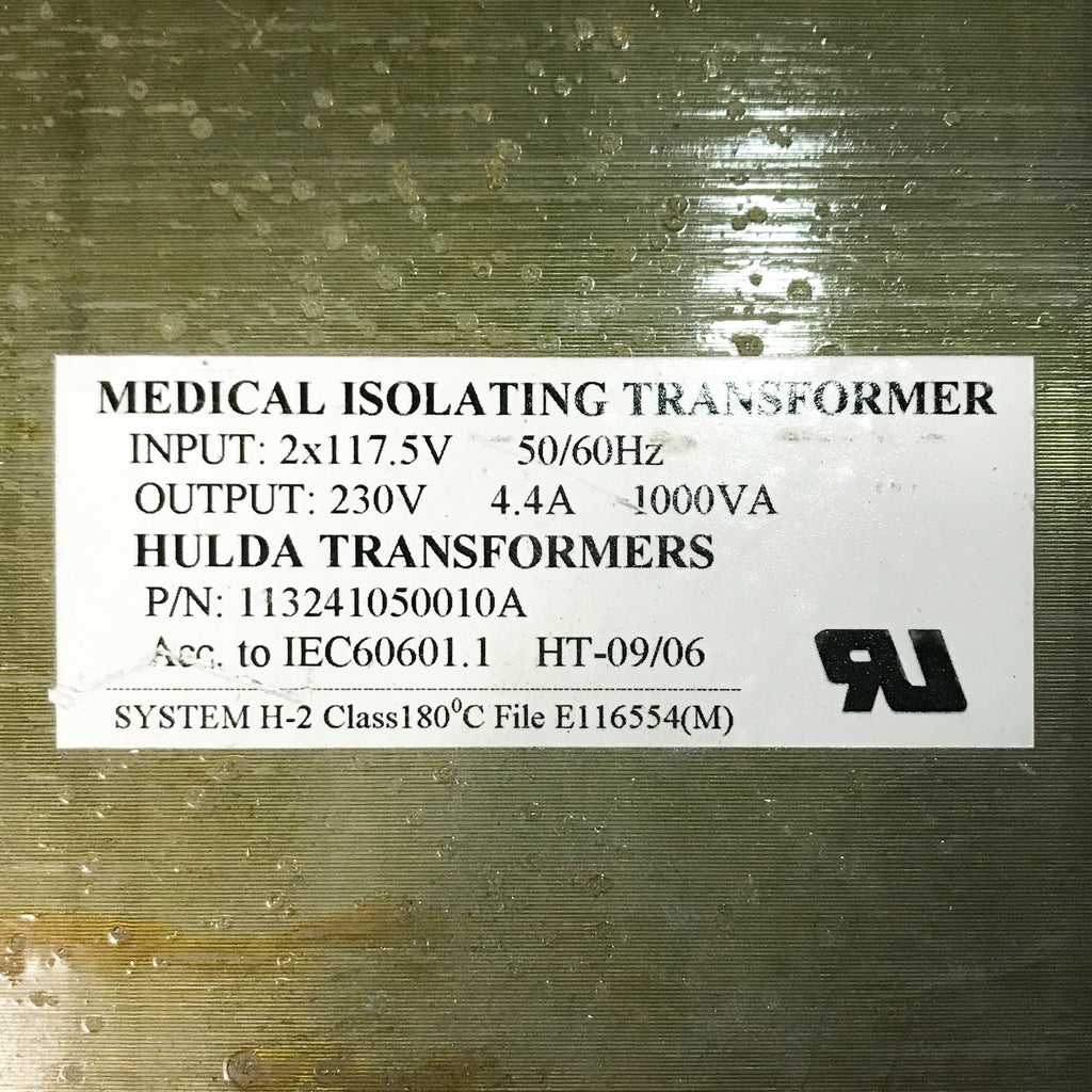 Alma Soprano Laser *PARTS AS-IS* MEDICAL ISOLATING TRANSFORMER PN# 113241050010A