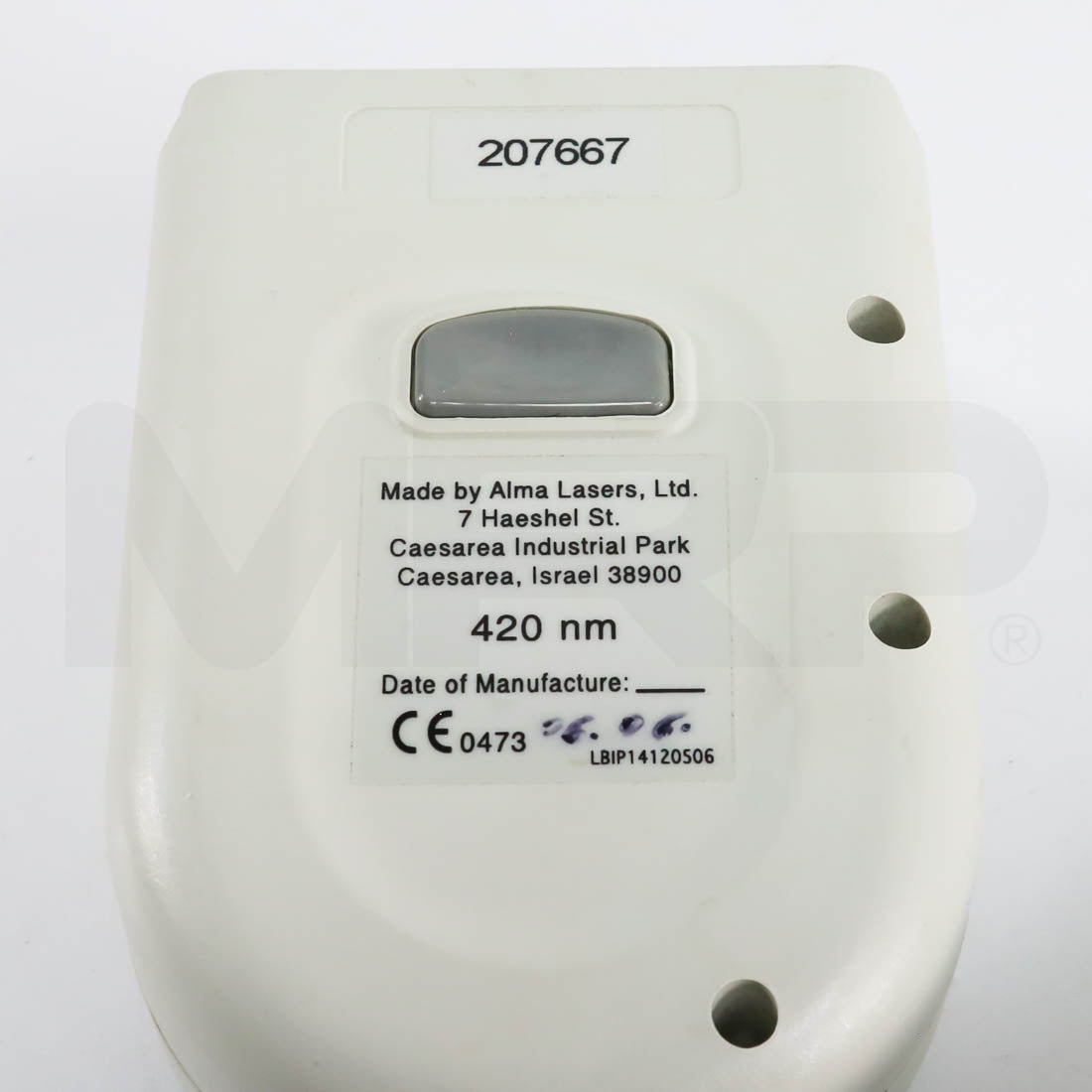 Alma Harmony 420nm Handpiece Label
