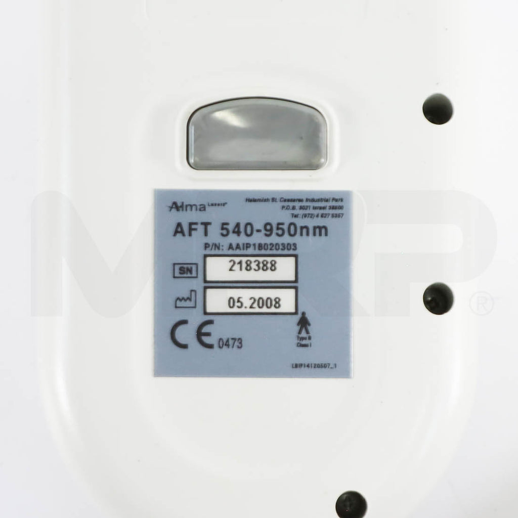 Alma Laser Harmony Orion AFT 540-950nm IPL Handpiece Label