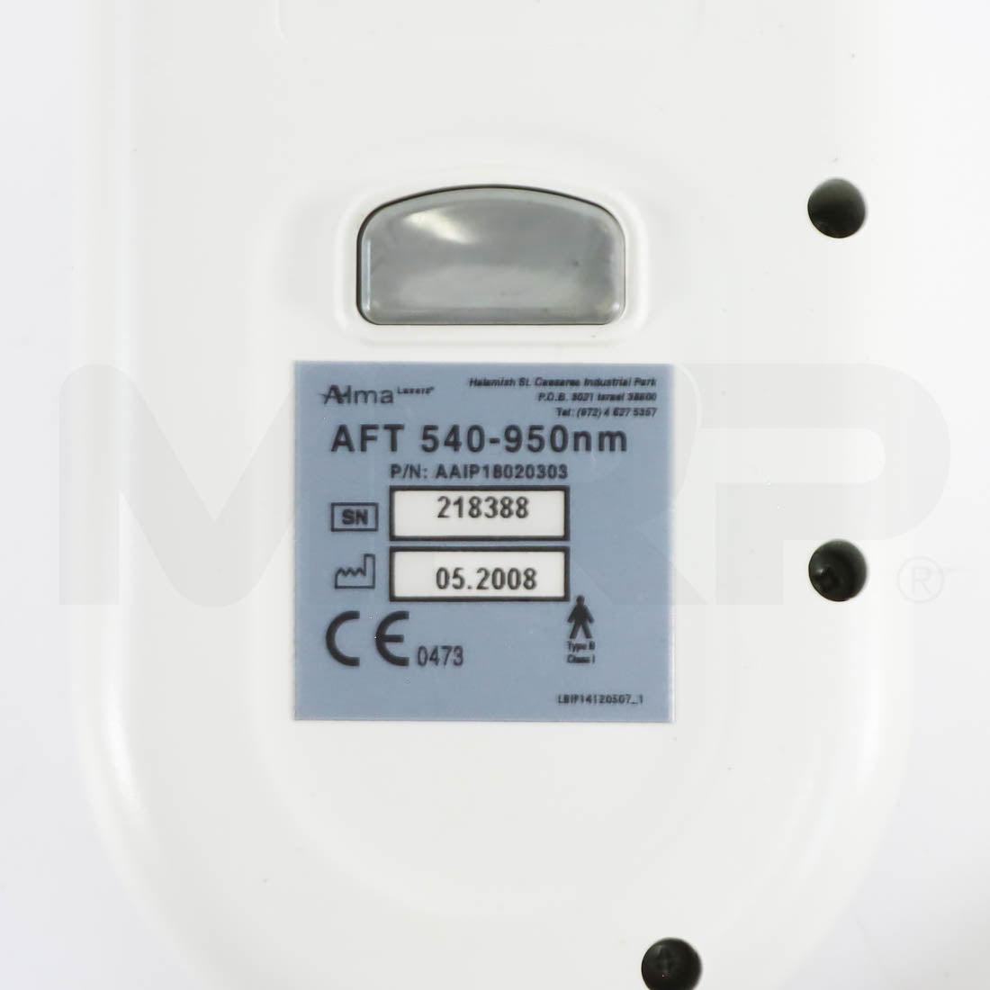 Alma Laser Harmony Orion AFT 540-950nm IPL Handpiece Label