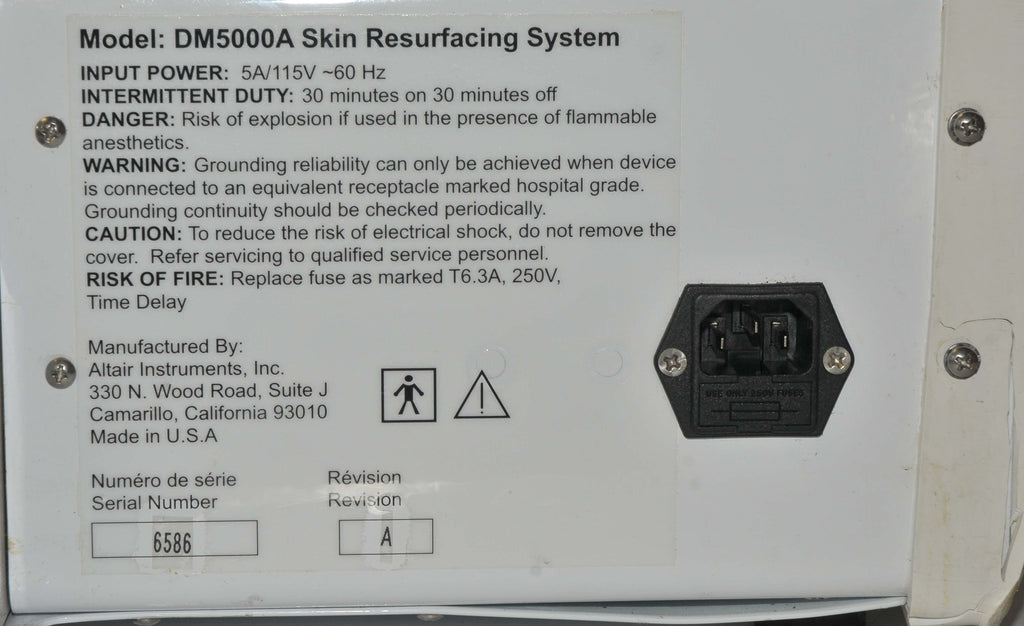 Altair DM5000A DiamondTome Skin Resurfacing Microdermabrasion Diamond Tome