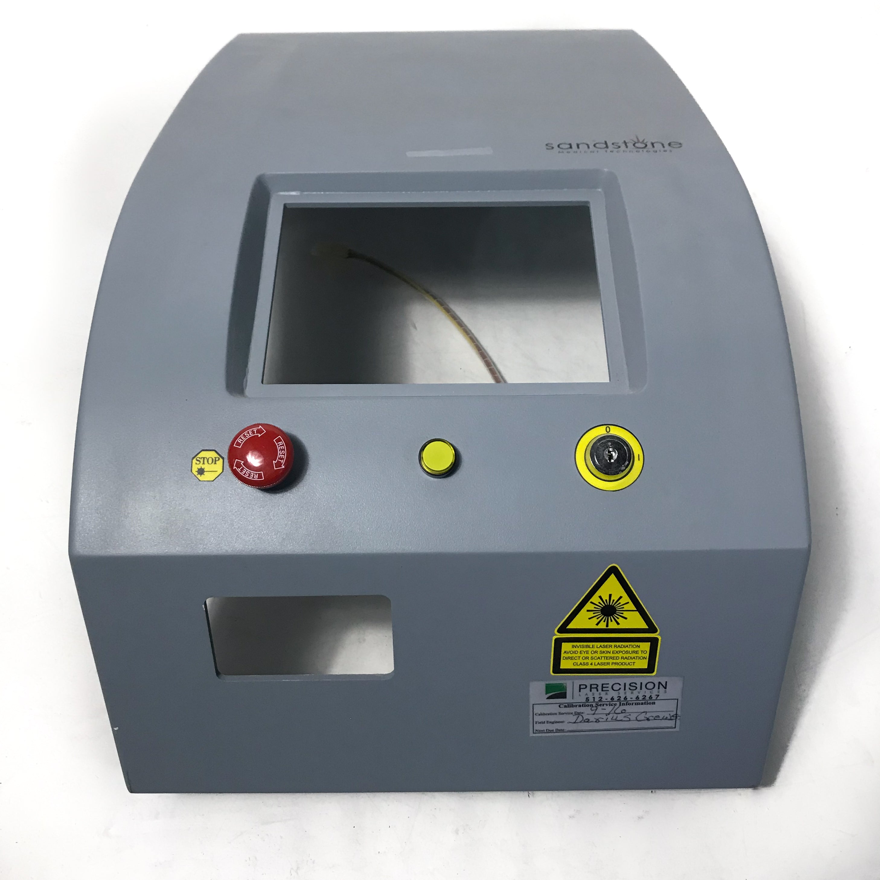 Apollo Sandstone Ellman Laser TOP COVER w/START EMERGENCY Buttons * PARTS AS-IS