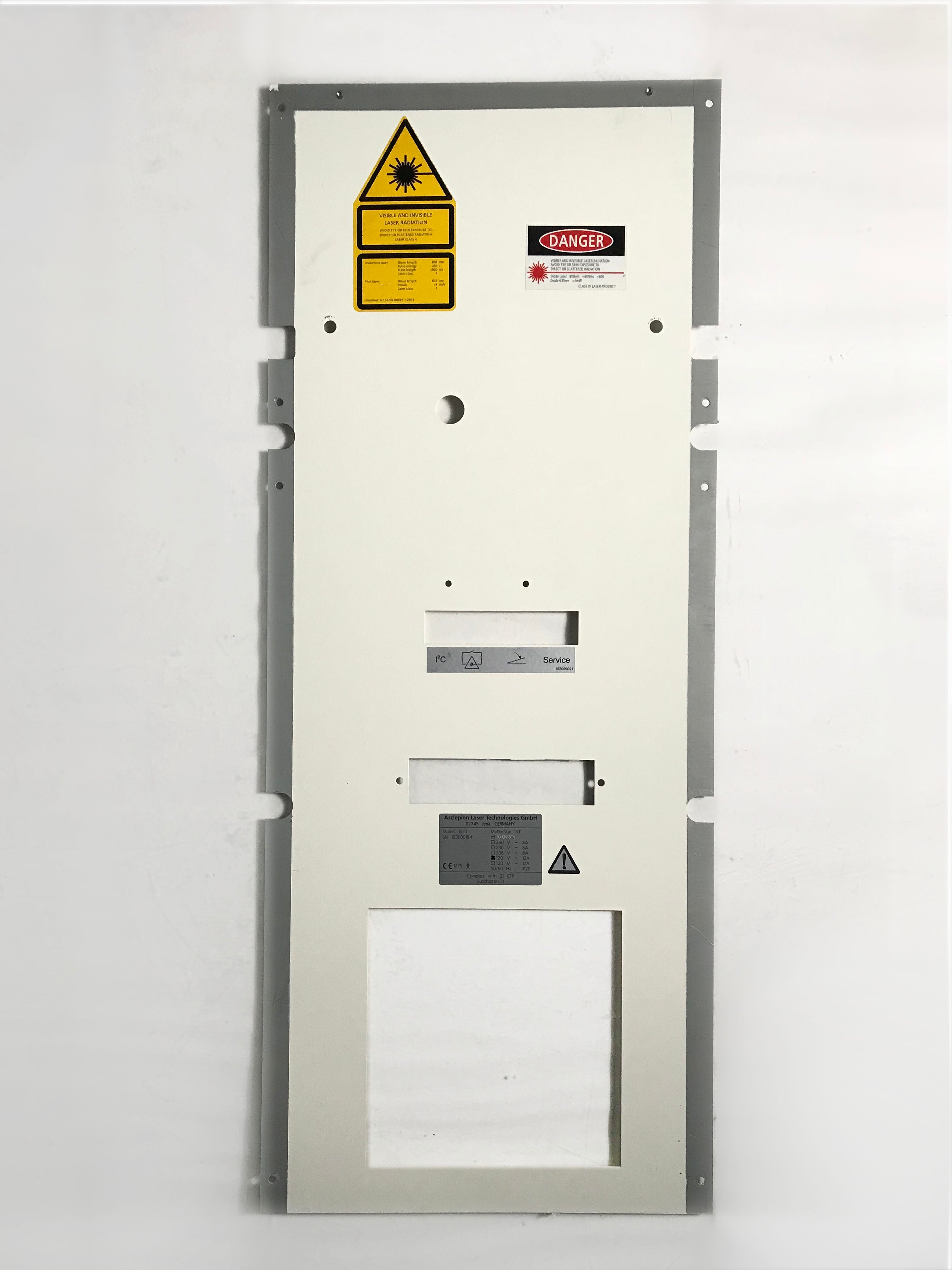 Asclepion MeDioStar XT Laser Medio Star Rear Exterior Body Housing I/O Panel