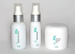 BIO2 3 Step Anti-Aging Skin Care Cleanser Amino-Plex Spray Protective Balm