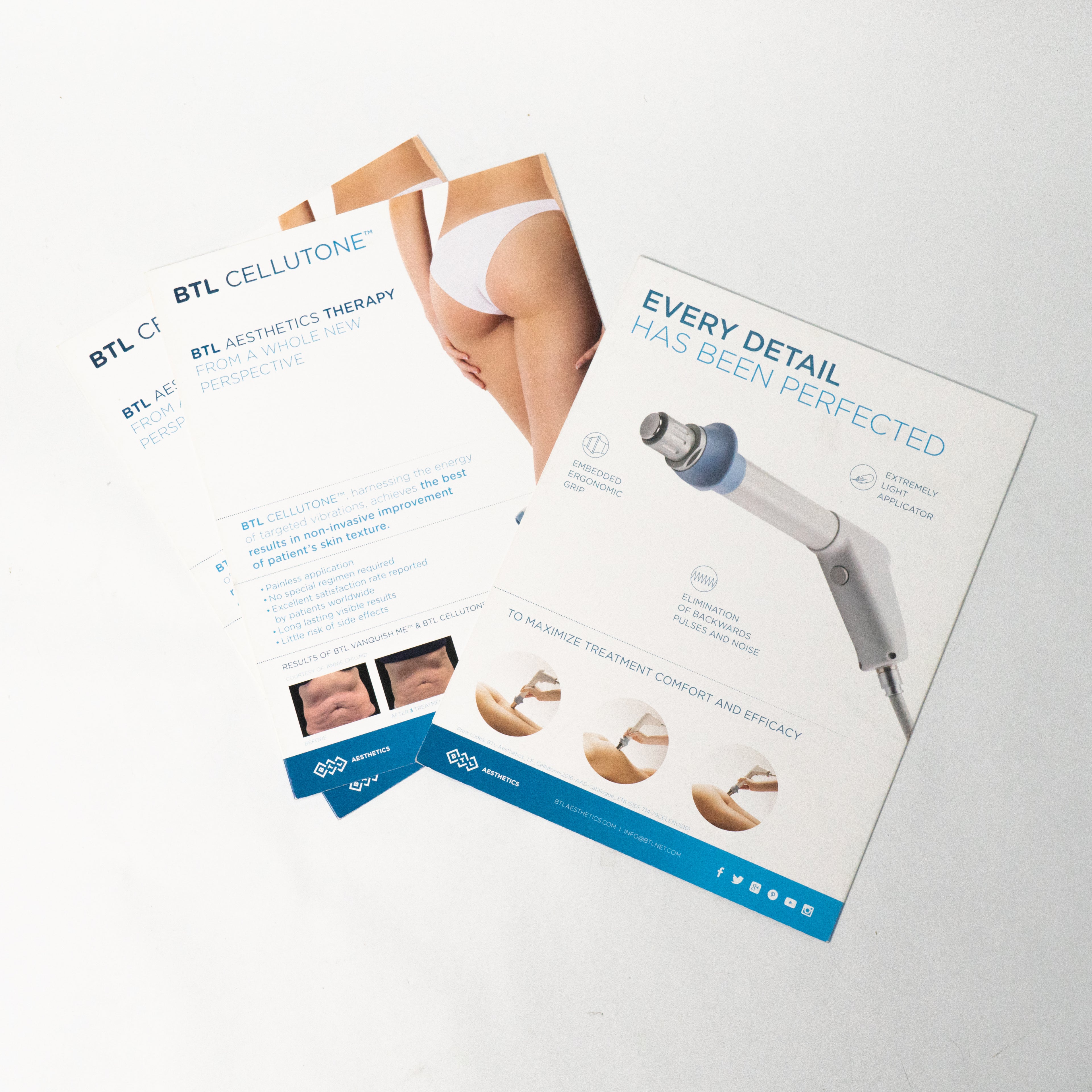 BTL AESTHETICS Marketing Material, Communication Plans & Patient Q&A's Cellutone