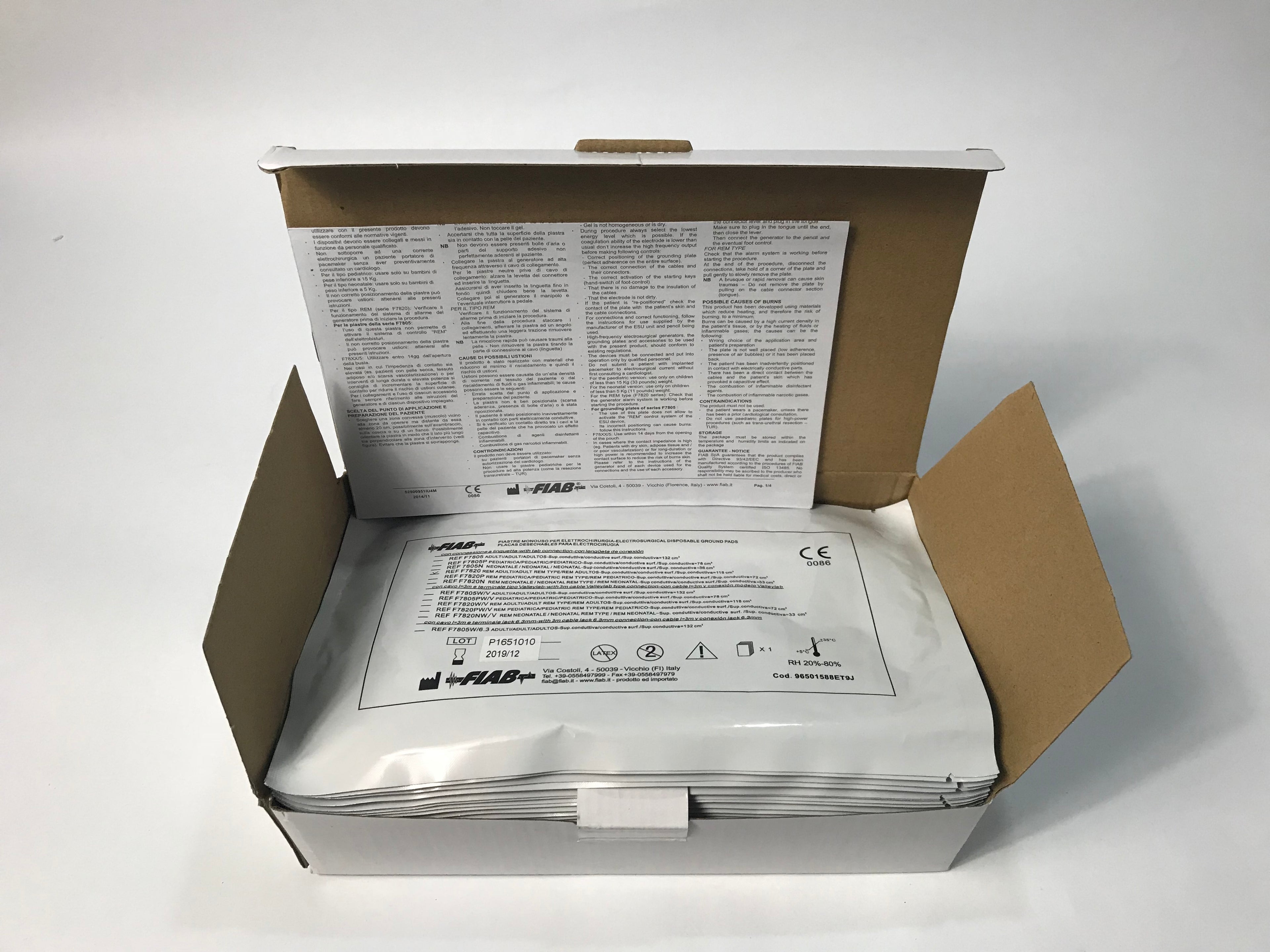 BTL Aesthetics Exilis Electrosurgical Patient Neutral Ground Pad Box of 23 F7820