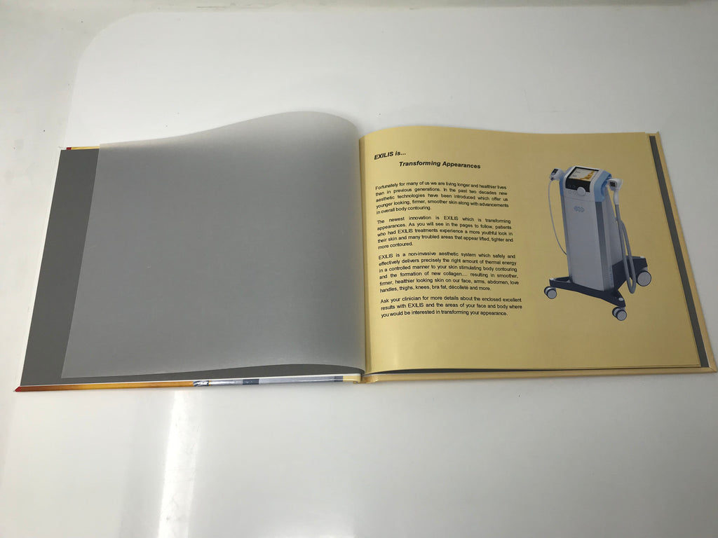 BTL EXILIS Skin Tightening Cellulite Reduction Before / After Waiting Room Book