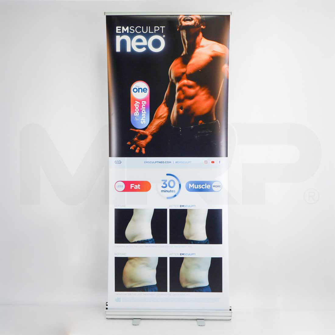 BTL EMSculpt Neo "Less Fat Muscle More" Banner