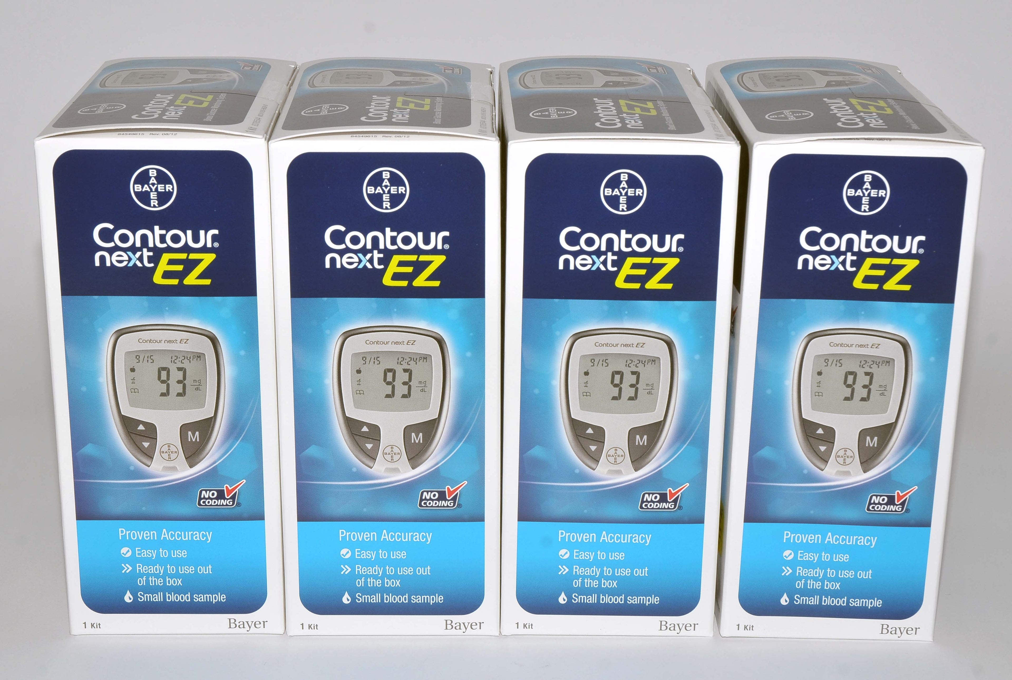 Bayer Contour Next 9628 EZ Blood Glucose Monitoring System (EXP 04/17) Qty: 4