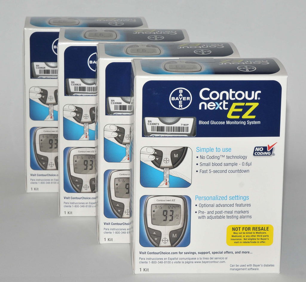 Bayer Contour Next 9628 EZ Blood Glucose Monitoring System (EXP 04/17) Qty: 4