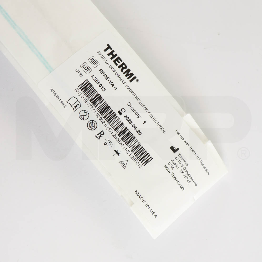 ThermiAesthetics ThermiRF Vaginal Disposable RF Electrode Label