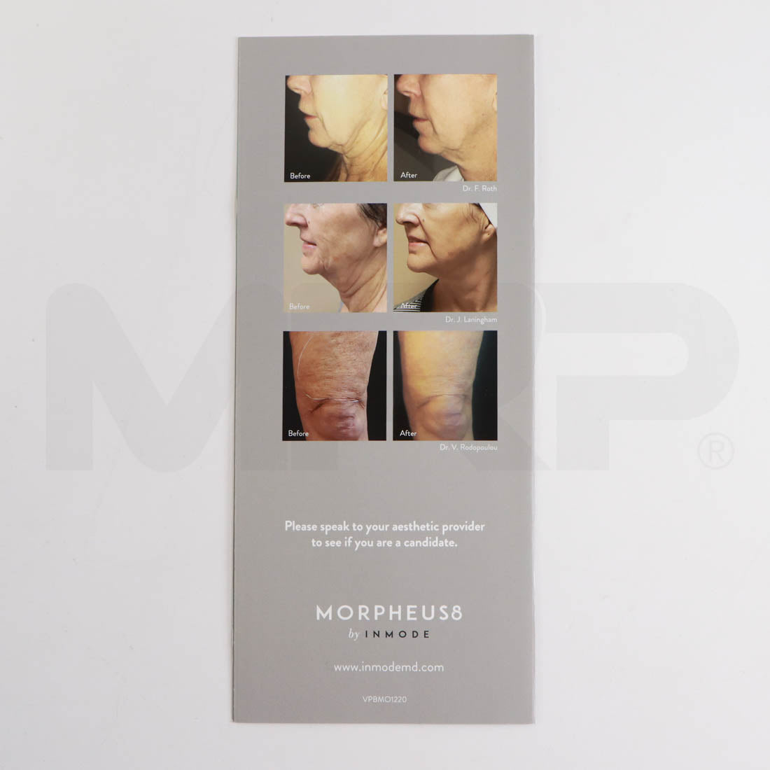 InMode Morpheus8 "Remodel Your Face & Body" Patient Brochure Back