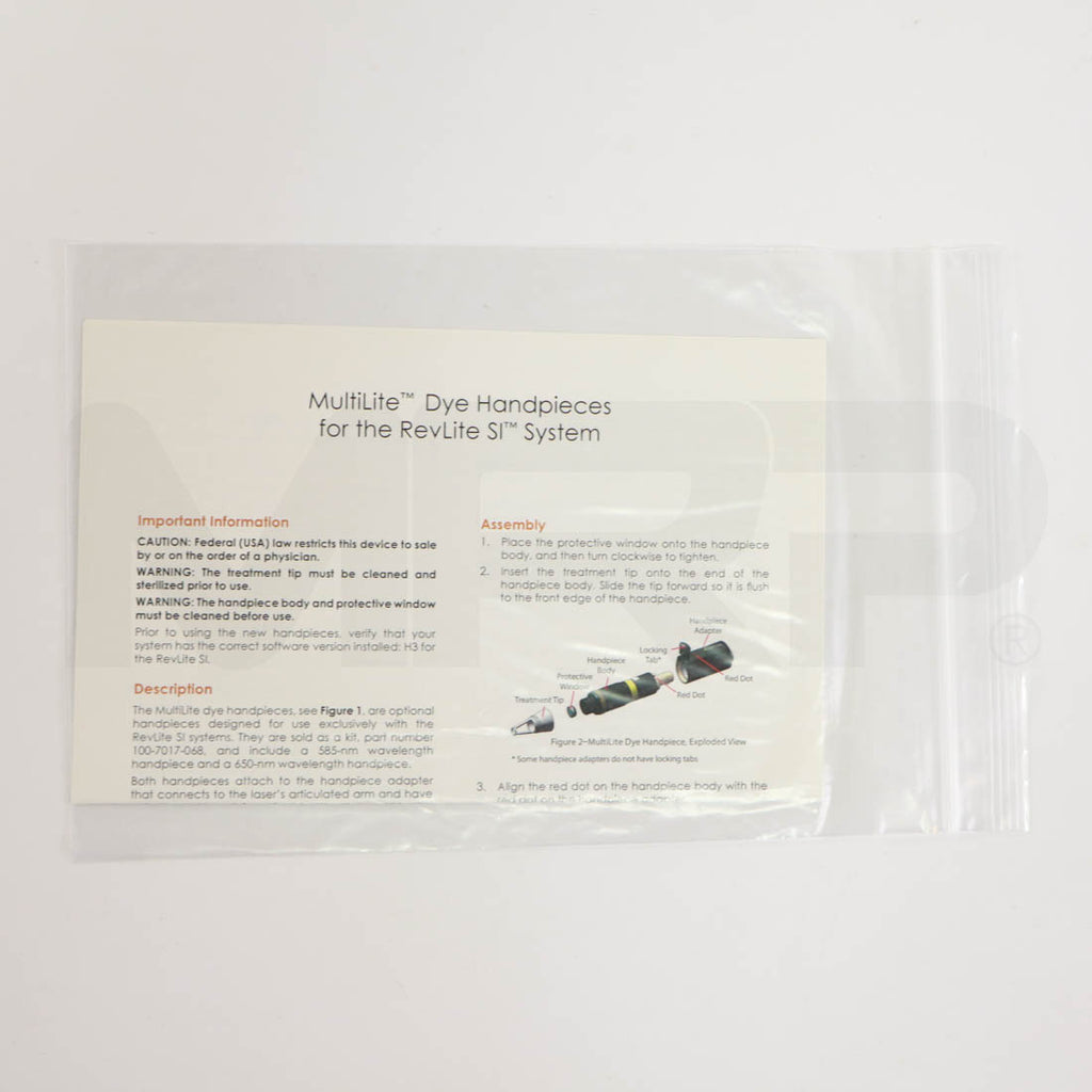Cynosure RevLite Marketing Office Kit Handpiece Guide