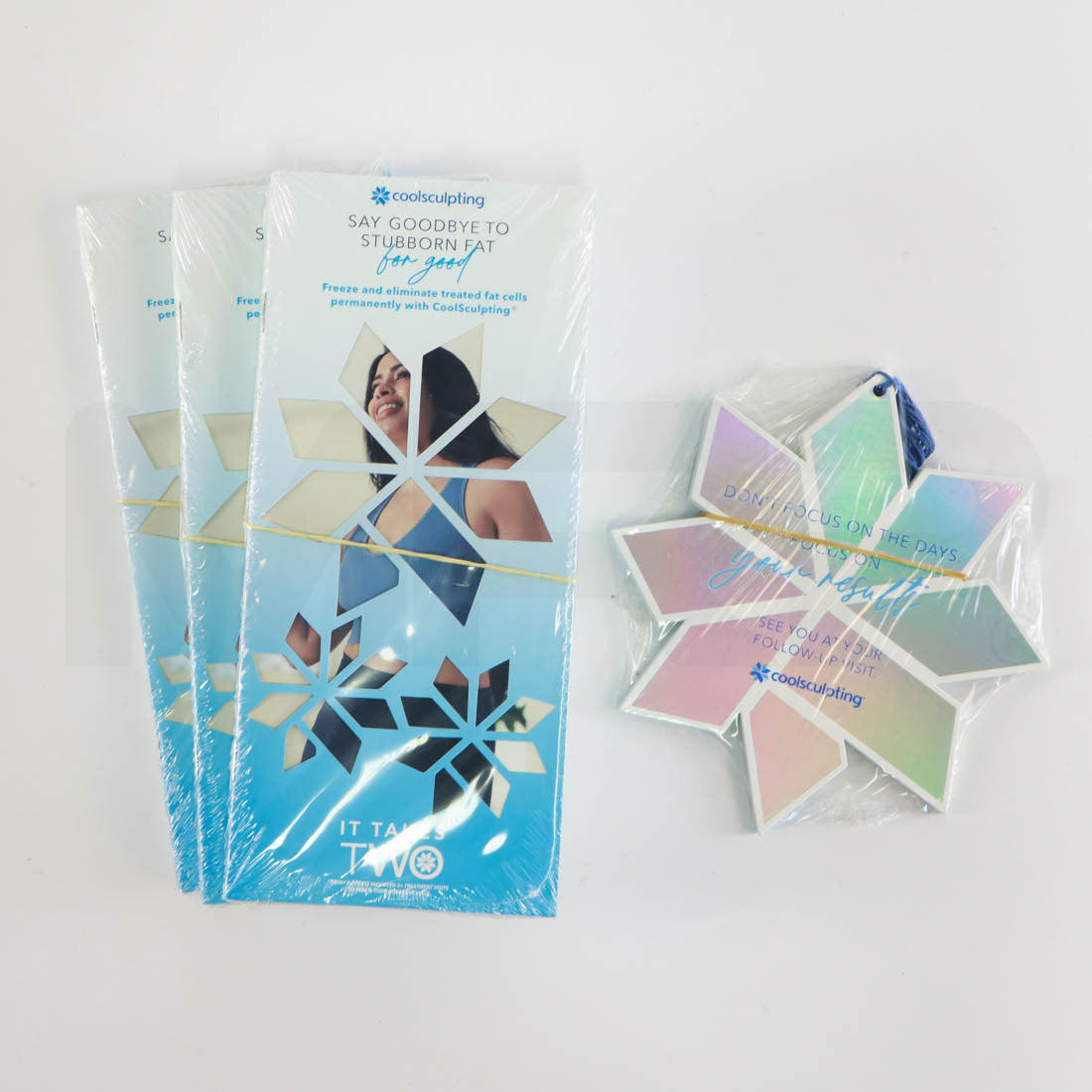 Zeltiq CoolSculpting "It Takes Two" Marketing Office Kit Brochures and Signs