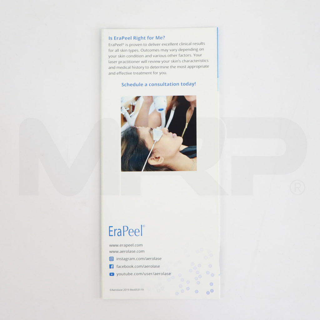 Aerolase EraPeel Renew Your Skin Marketing Patient Brochures, 10-Pack Back