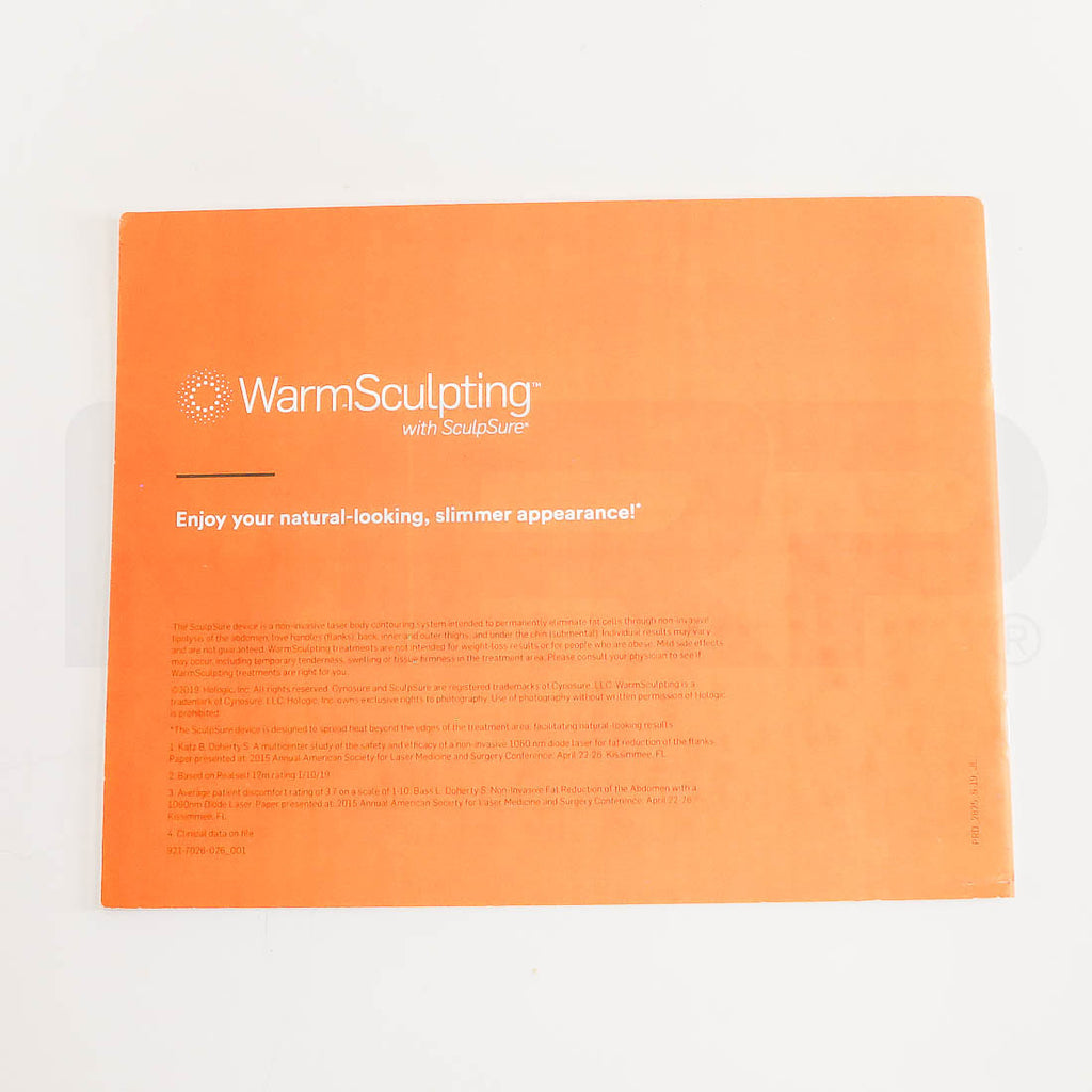Cynosure WarmSculpting with SculpSure Office Marketing Booklet Back