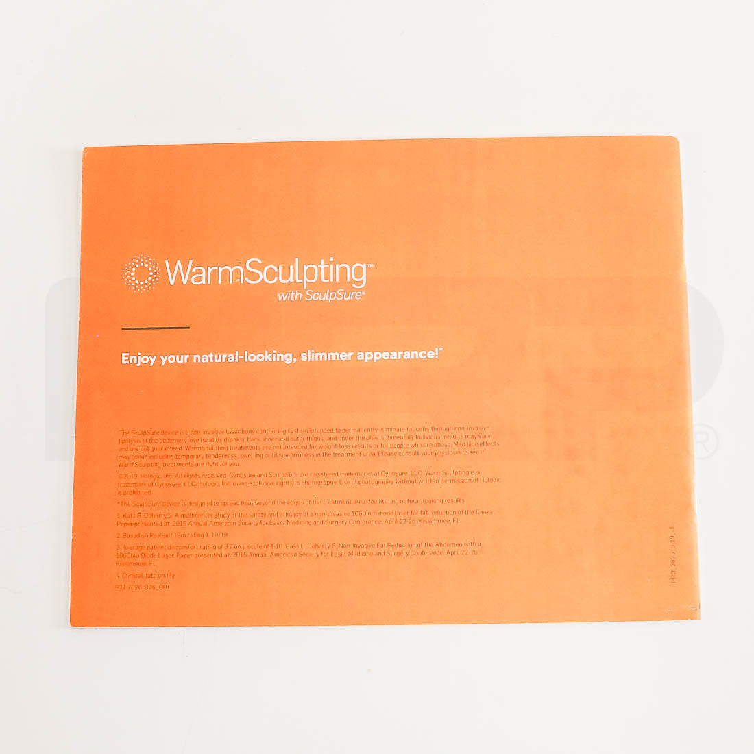Cynosure WarmSculpting with SculpSure Office Marketing Booklet Back